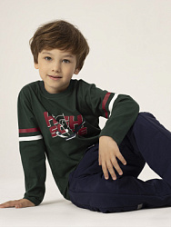 Лонгслив, цвет: зеленый, артикул: OKBCL01-74