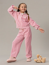 Брюки велюровые, цвет: розовый, артикул: OKGCP11-80