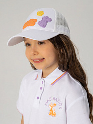 Бейсболка, цвет: белый, артикул: GCAP-4006-WE