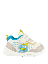 Полуботинки, цвет: бежевый-голубой, артикул: 10239-1