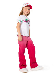 Брюки джинсовые, цвет: розовый, артикул: NKGCP03-82