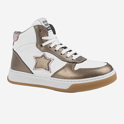 Ботинки, цвет: белый-золотой, артикул: 53586ут-4