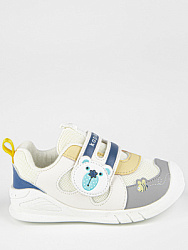 Полуботинки, цвет: бежевый-синий, артикул: 10251-2