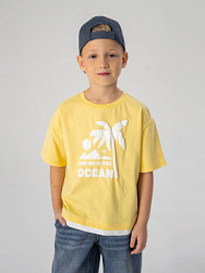 Футболка, цвет: желтый, артикул: PKBCT15-Y0