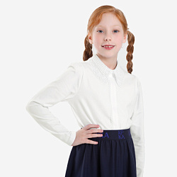 Блузка, цвет: молочный, артикул: IJGCB02-01