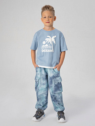 Брюки трикотажные, цвет: голубой, артикул: PKBCP06-QW