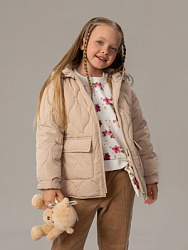 Куртка демисезонная, цвет: бежевый, артикул: OKGCK08-T1
