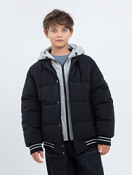 Куртка демисезонная, цвет: черный, артикул: QJBCK18-99