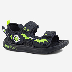 Сандалии, цвет: синий-салатовый, артикул: 83219-1