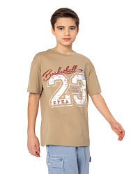 Футболка, цвет: бежевый, артикул: NJBCT19-T1