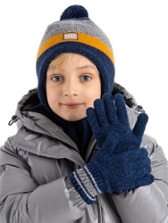 Перчатки шерстяные, цвет: т.синий, артикул: KWBAG02-Z4