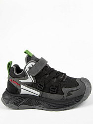 Ботинки, цвет: серый-черный, артикул: 53719уп-1