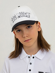 BCAP-4007-BW Бейсболка(белый-черный) 54-56(54-56)