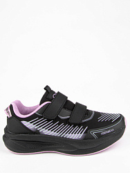 Кроссовки, цвет: черный-сиреневый, артикул: 731328с-2