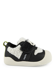 Полуботинки, цвет: черный-белый, артикул: 10237-1