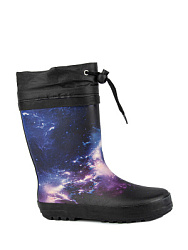 Резиновая обувь, цвет: черный-розовый, артикул: 1831