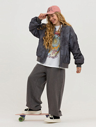 Куртка демисезонная, цвет: т.серый, артикул: PJGCK01-92