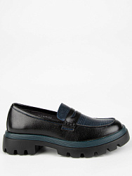 Туфли, цвет: черный-синий, артикул: 24630п-2